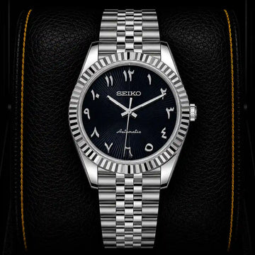SKL Black Textured Arabic Dial