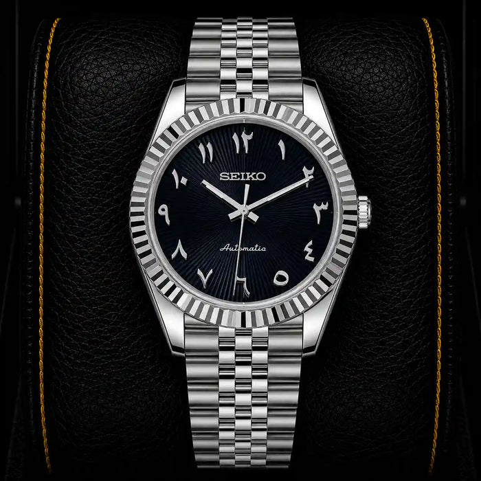 SKL Black Textured Arabic Dial