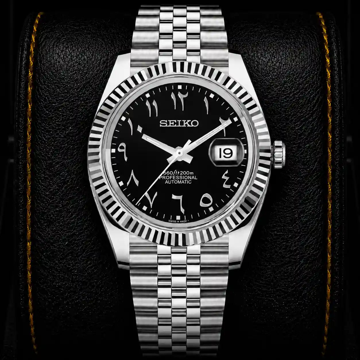 SKL Black Arabic Dial