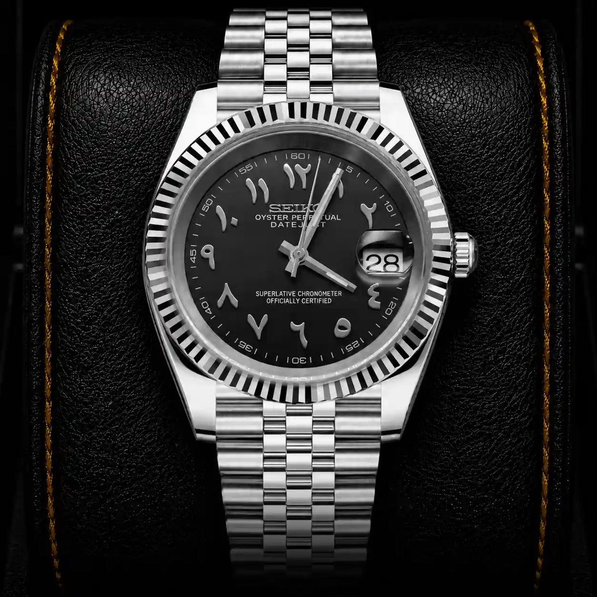 SKL Black Steel Arabic Dial
