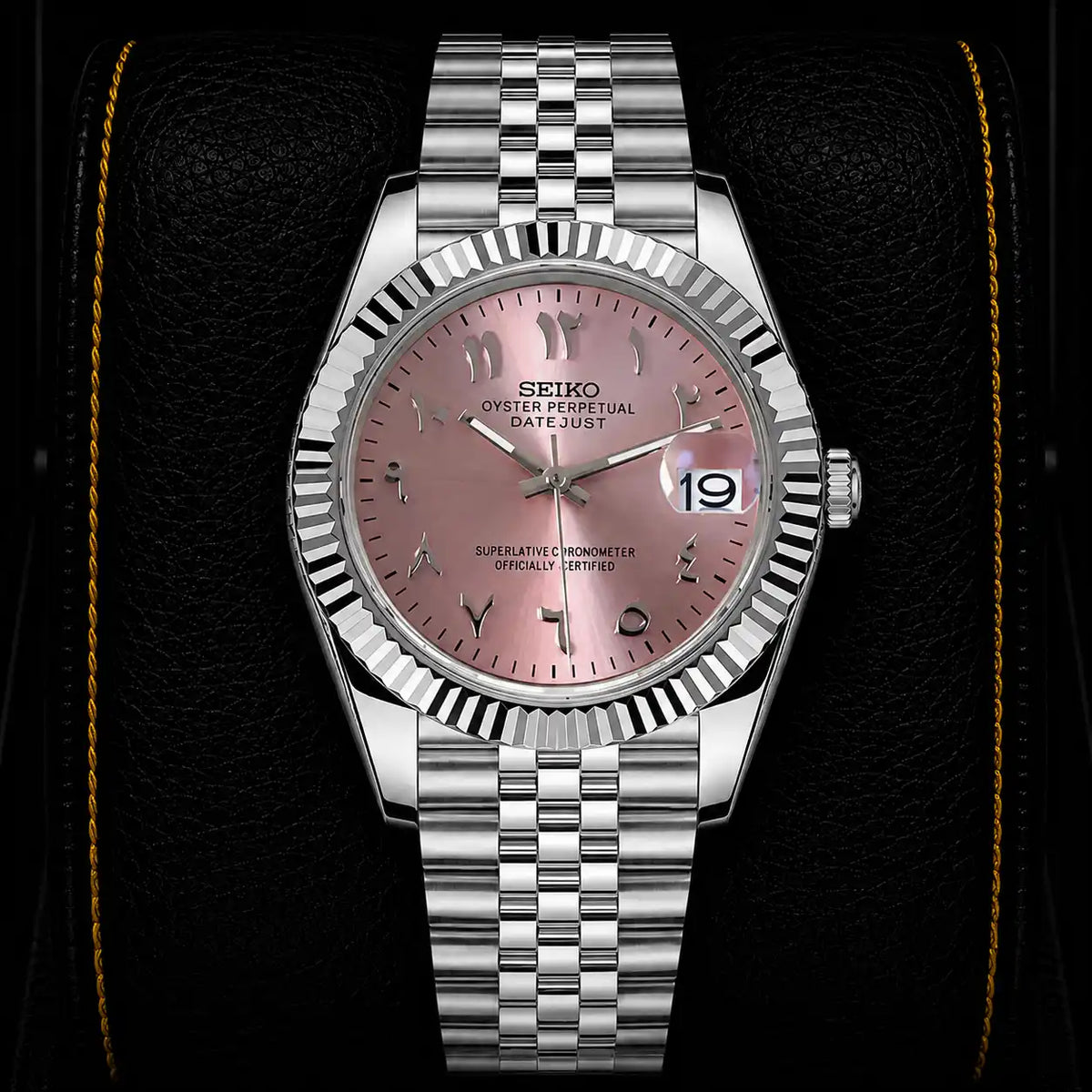 SKL Pink Arabic Dial