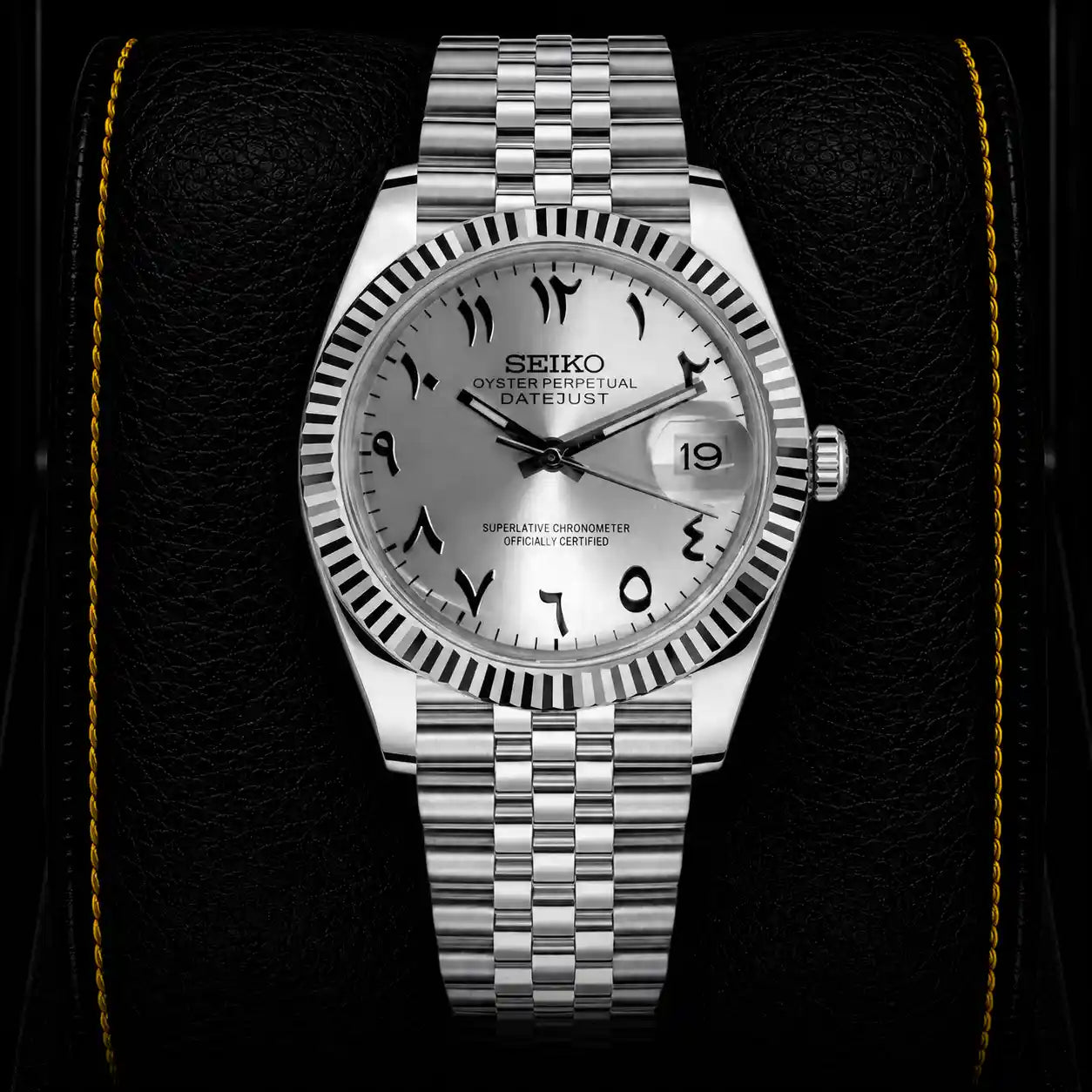 SKL White Arabic Dial