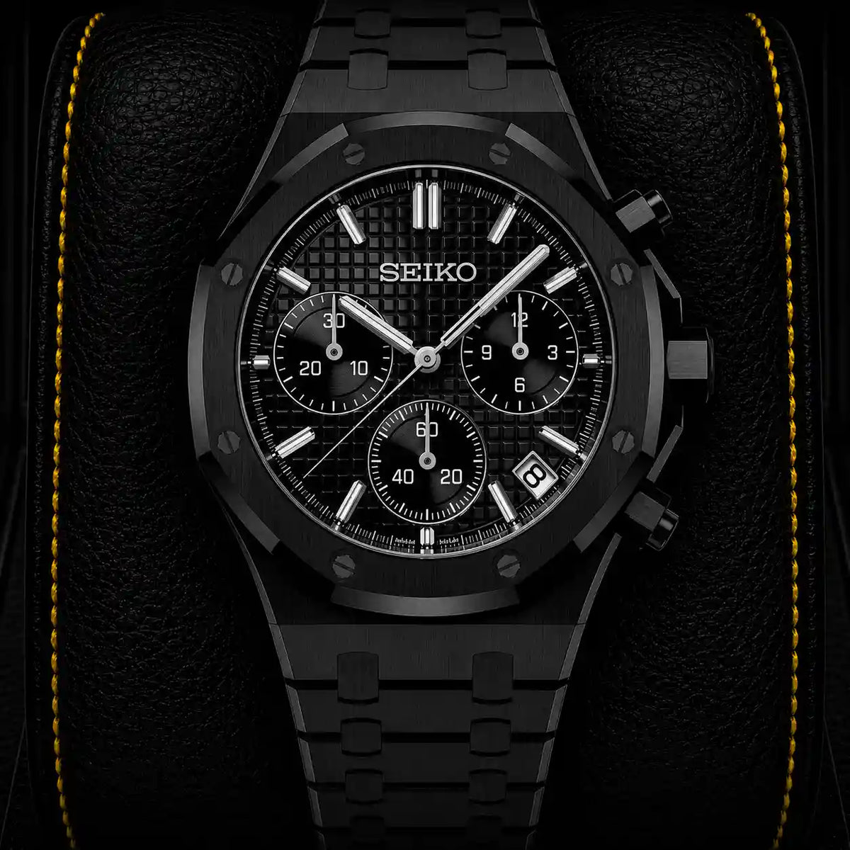 SKL Royal Chrono Black Textured