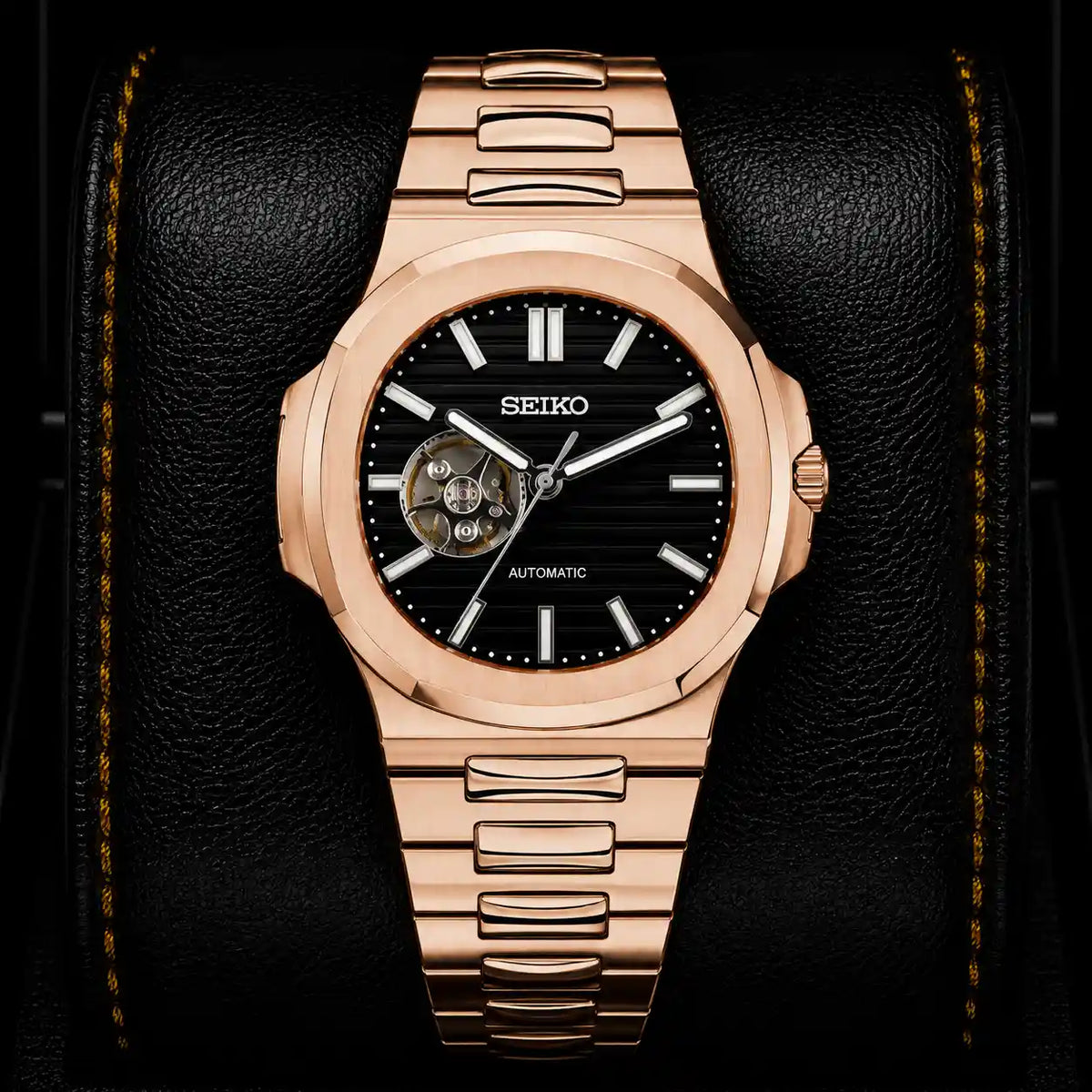 SKL Nautil Open Heart Gold-Black