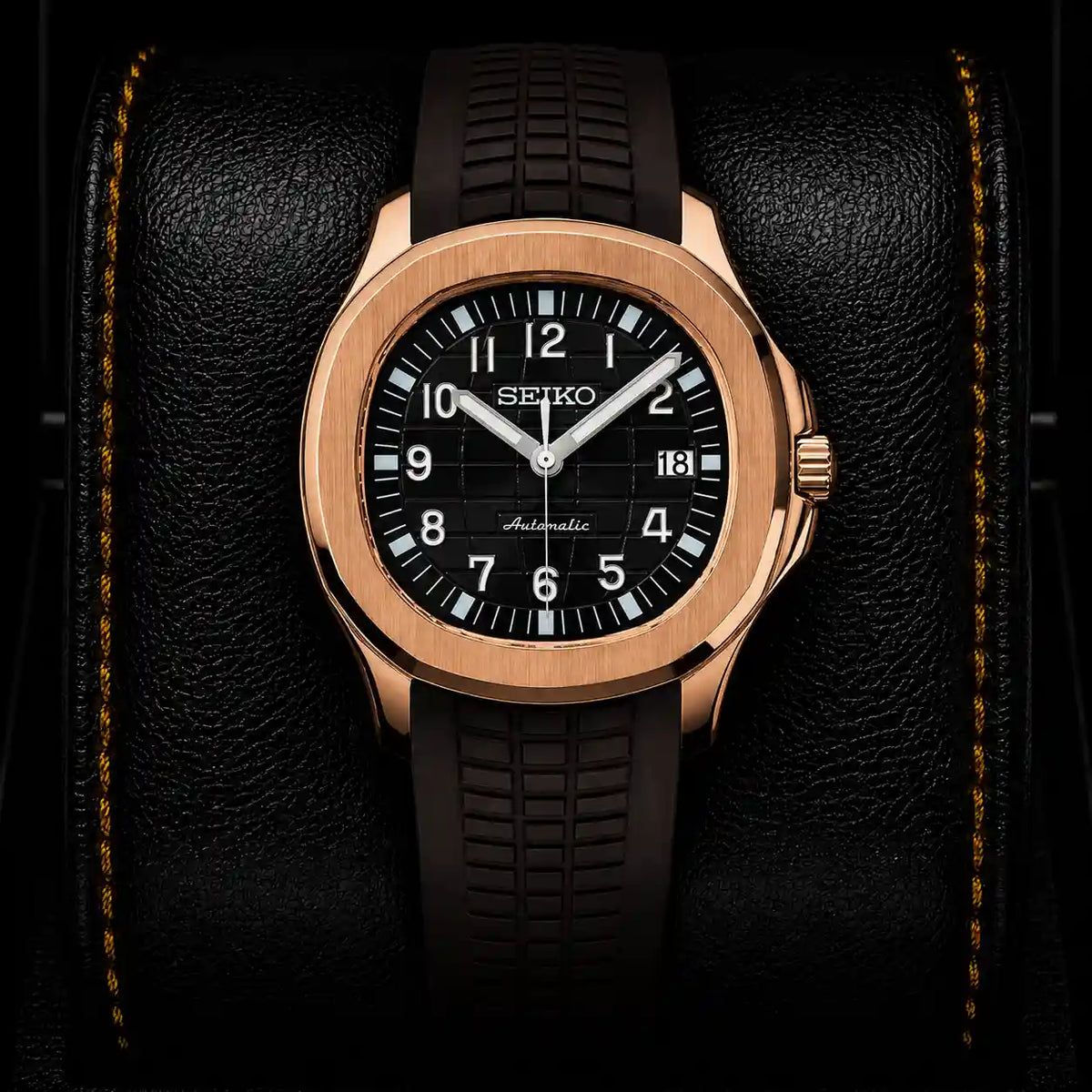 SKL Aqua Rose Gold Black